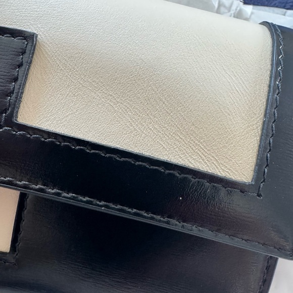 Balmain 1945 Heritage Wallet – Black & Ivory Calfskin, Logo Monogram, NWT - Picture 6 of 6